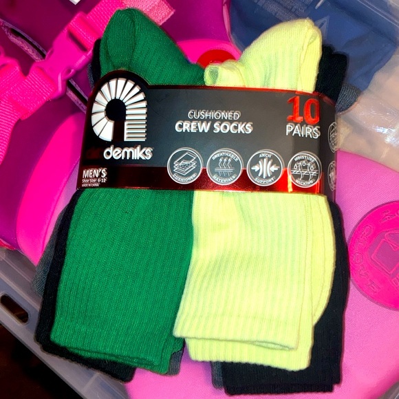 Cushioned Crew Socks - 10 Pairs - Picture 3 of 7